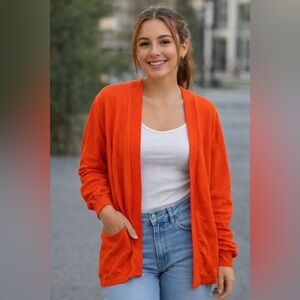 Laura Ashley cardigan sweater open front